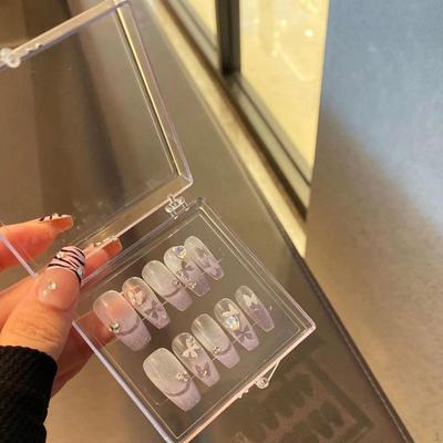 10 stück Drücken Sie auf Nagel Lagerung Box Kunst Display Halter Künstliche