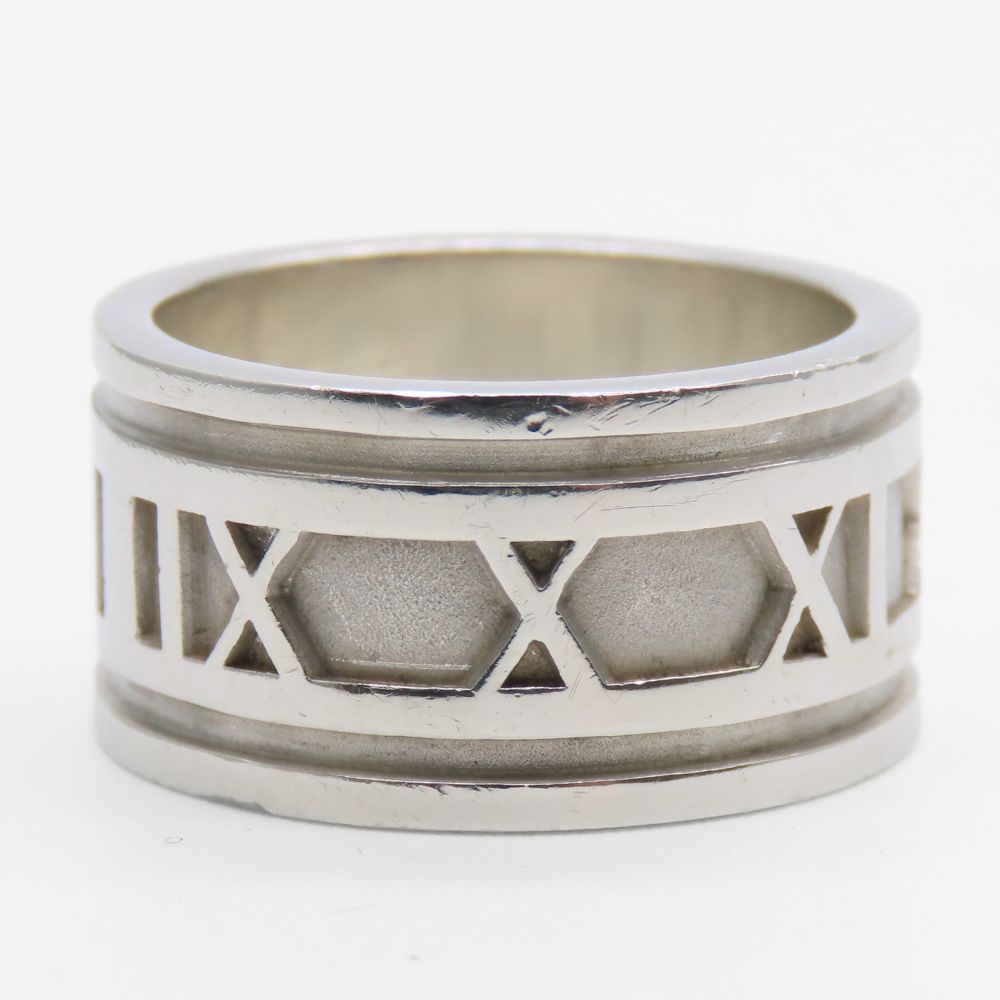 Used TIFFANY&Co. Ring Atlas EU#58.5 Silver925 12.9g Silver Wide