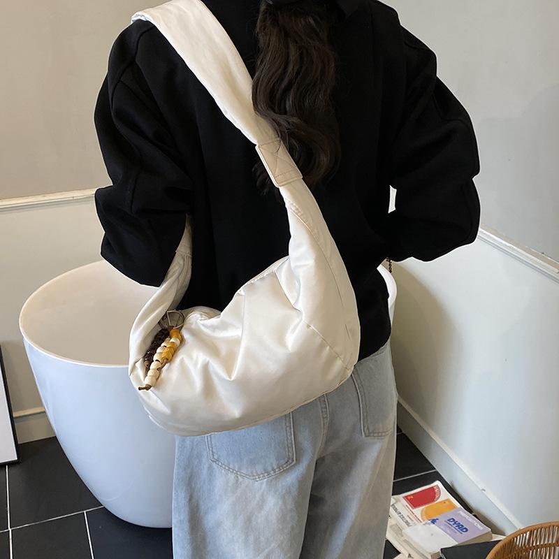 Women's Retro Minimalist Crossbody Dumpling Bag - High-End Commuter Fashion Shoulder Bag