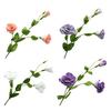 3 Branch Artificial Flower Bouquet with 3-Head Blooms Realistic Faux Silk Flower Bouquet with Stem for Wedding Party Home Office Decor