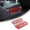 Seat Adjustment Switch Panel Decor Sticker Red Carbon Fiber For 09-14 Ford F150