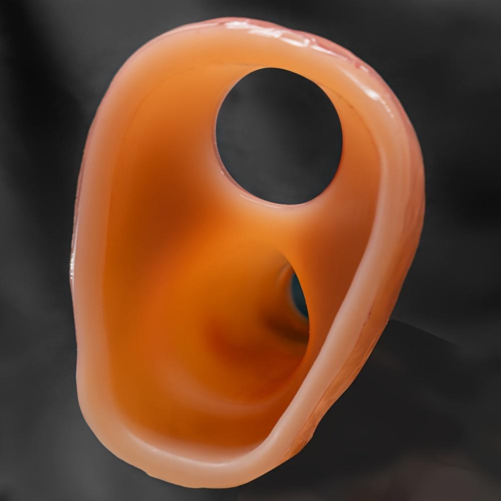 Realistic Silicone Penis Sleeve for Men – Hollow, Reusable Wearable Dildo, Soft Liquid Silicone, Anatomical Detail, No Battery Needed, Adult Toy