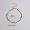 Bohemian Holiday Style Colored Crystal Beads Soft Ceramic Beach Women's Feet Chain