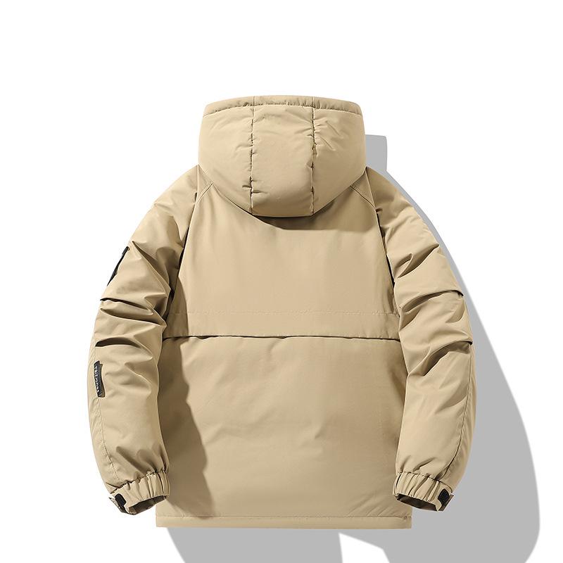 Men's Graphene-Enhanced Warm Winter Cotton Jacket - Trendy, Loose Fit, and Hooded for Casual Wear