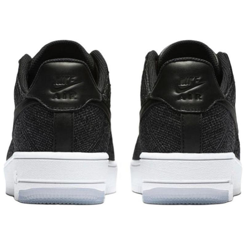Nike Women's Air Force 1 Flyknit Low Black White 820256-001