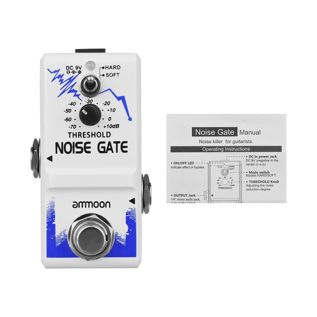 Ammoon Single Noise Gate Guitar Effect Pedal True Bypass Zinc Alloy Shell