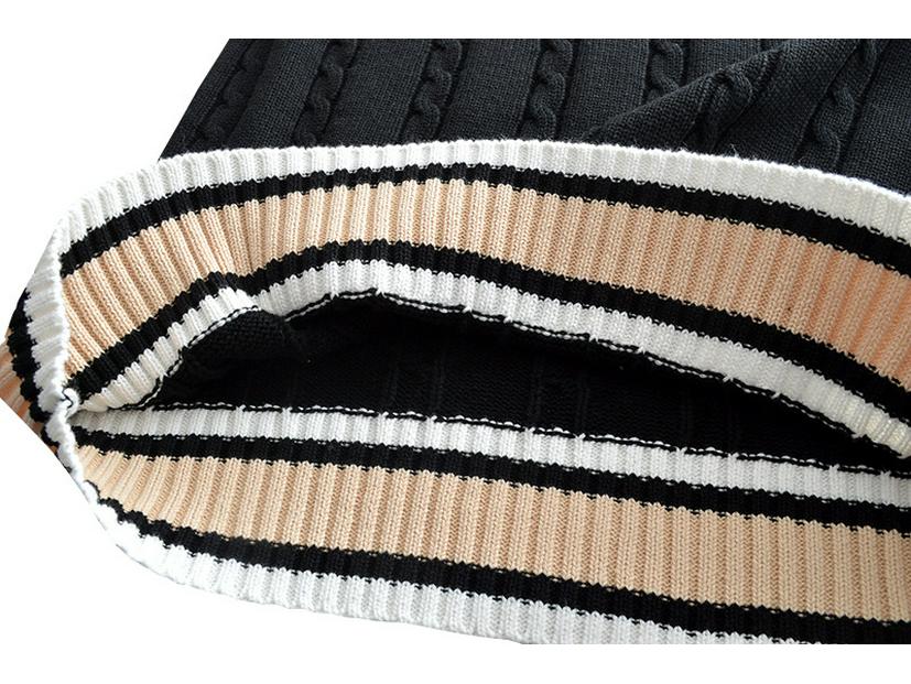 British Style Embroidered Crown V-Neck School Sweater Vest