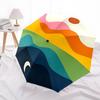 1pc Sunset Waves Auto Open/close, All-Season Portable Folding Umbrella for Women & Men, Travel, Everyday, Formal Events - Compact Luxury Parasol, Outd