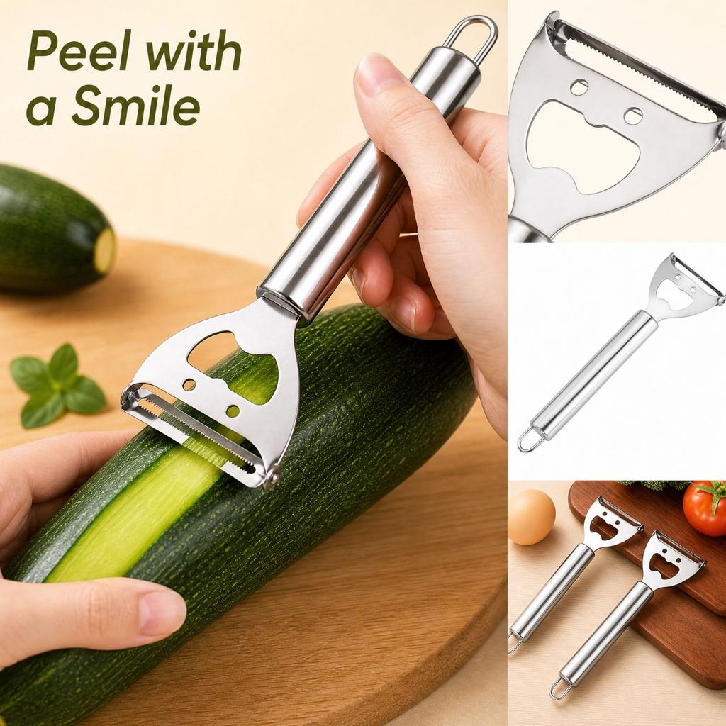 Stainless Melon Peeler and Vegetable Peeler with for, Potatoes and Carrots