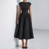 Spring New European And American Women'S Clothing, Elegant And Sexy Backless Dress, Fashionable And Slim Sleeveless Solid Color Long Dress