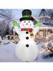 JOYFY Decoración Inflable de Muñeco de Nieve Navideño de 1.8 m de Altura con LEDs Incorporados y Sombrero Mágico para Fiesta Navideña Decoración de Jardín