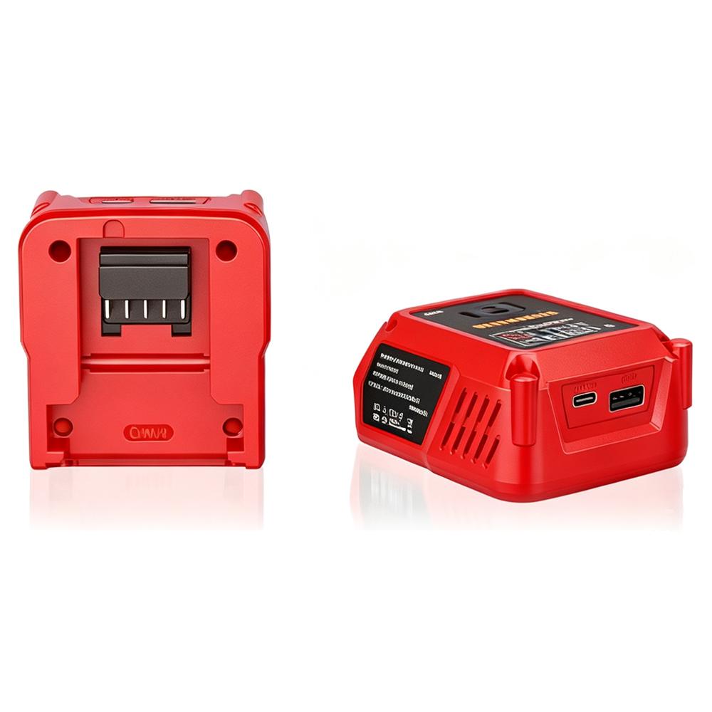 1 In1 111W Battery Charger Power Adapter Compatible for Makita/Dewalt/Milawukee/Bosch Battery with USB-A/C for Phones Tablets