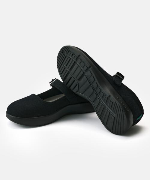 [LEMOUTON] Let's Comfortable Merino Wool Mary Jane Sneakers Black (Black Outsole) 5018675763
