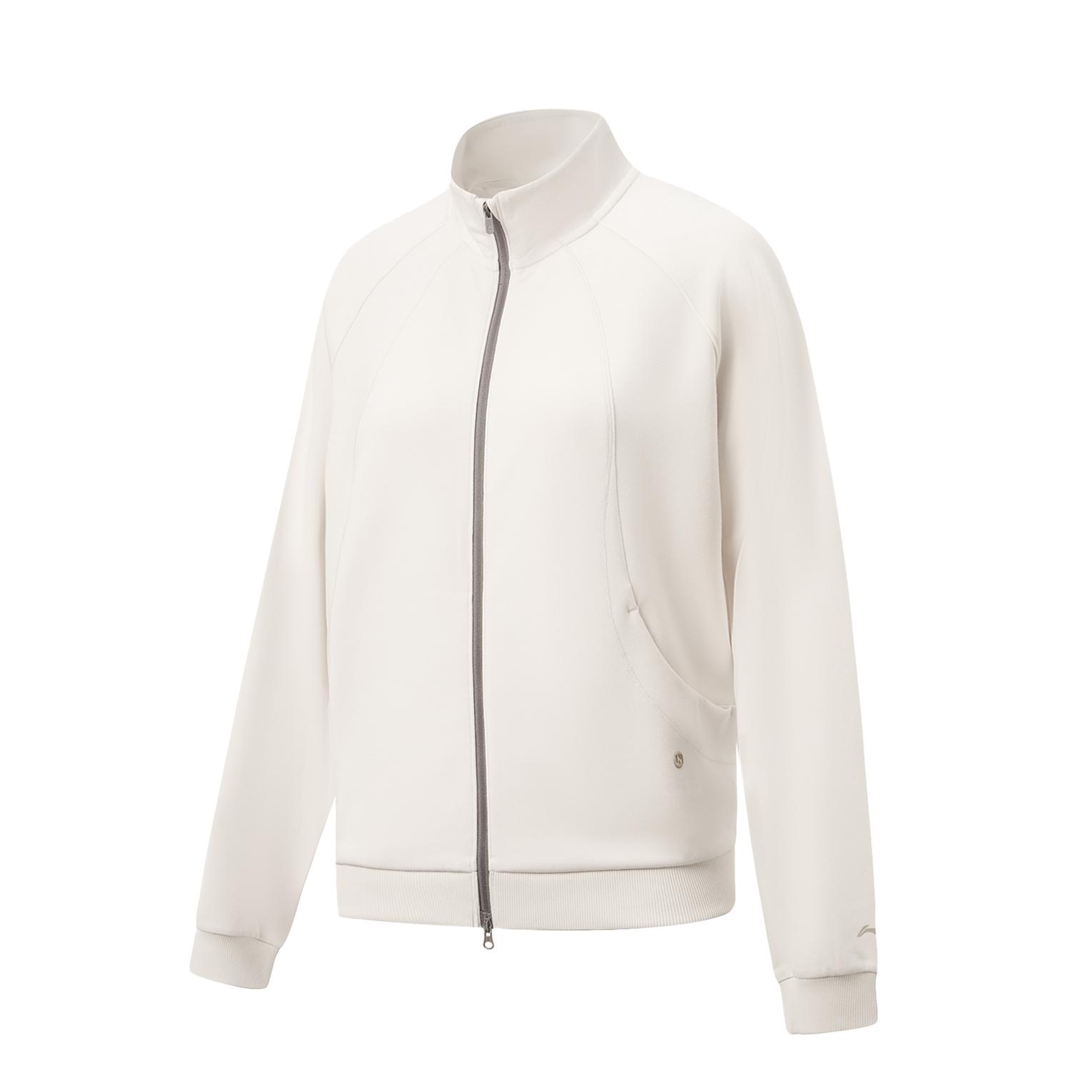 Li-Ning Антибактериальная быстросохнущая прохладная свободная куртка с воротником-стойкой женская куртки AWDW684-1 XXL