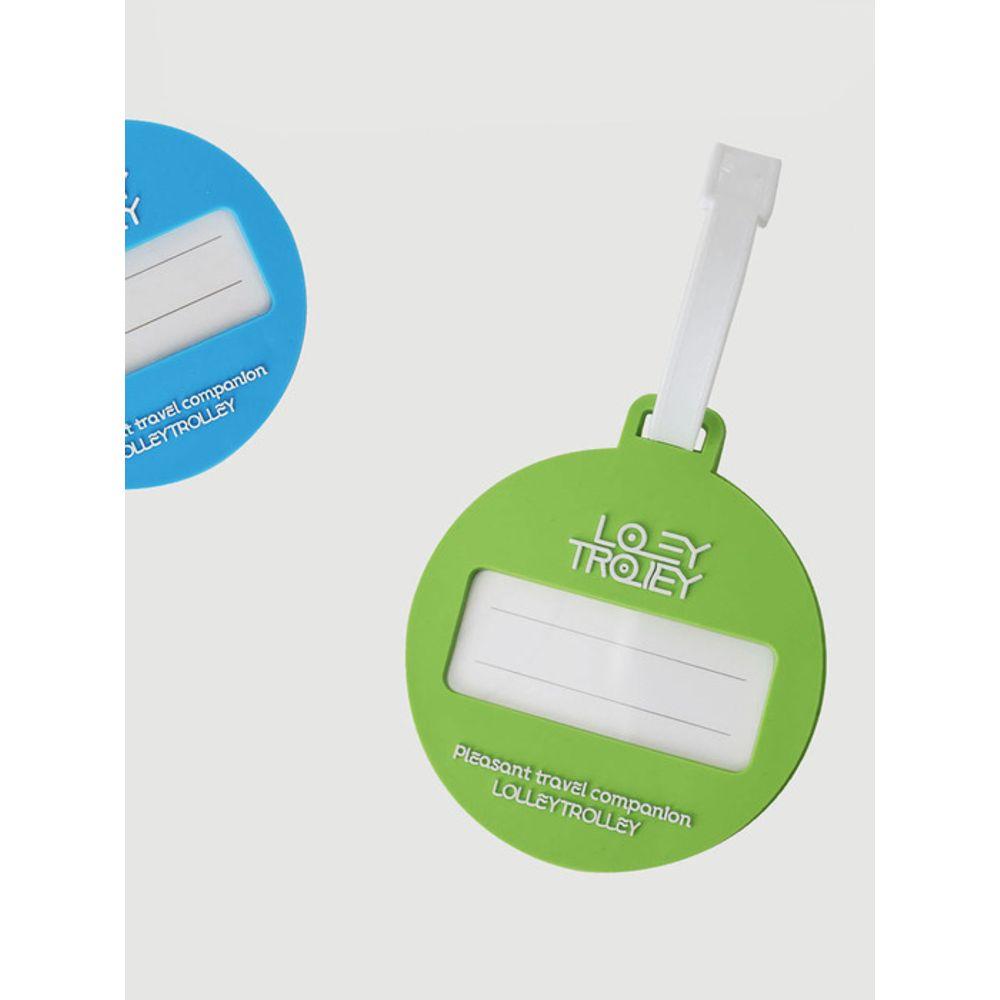Lolley Trolley Feder Süßigkeiten Gepäckanhänger BLAU