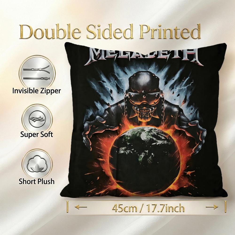 Megadeths Cushion Cover Cushion Cover Set 4Pcs 50X50 45X45 40X40 Pillowcase Decorative Sofa Home Decor