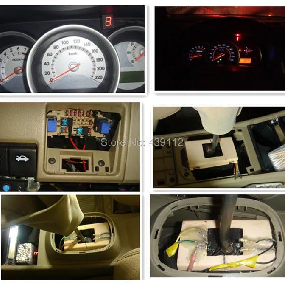 Car Gear Indicator PRO Super Thin 5 Speed Universal Digital Neutra LEDl Dispaly