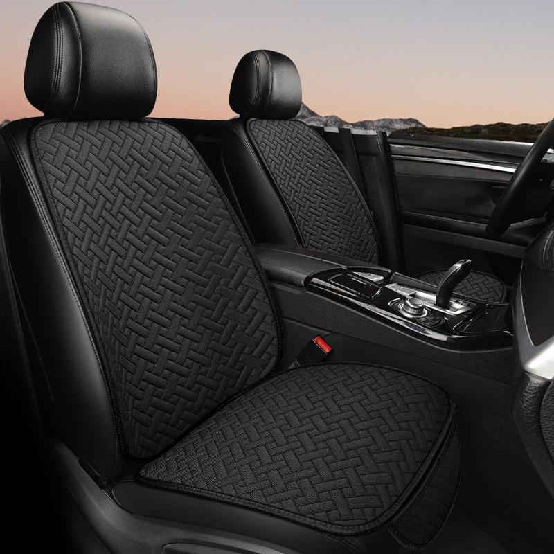 Linen Seat Covers For Car, Non-Slip Soft Breathable Car Seat Protector Universal Fit Most Automotive, Van, SUV, Trucks