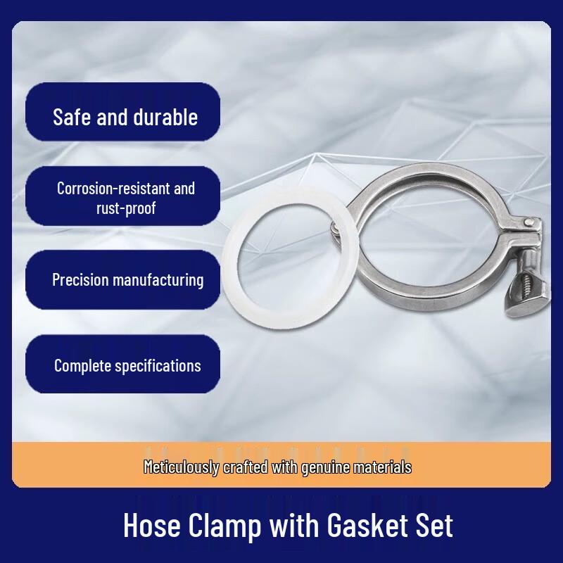 304 Stainless Steel Quick Clamp Chuck with Silicone Gasket One Set