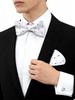 55 Styles Men Bow Tie Sets 3 Pcs Luxury Classic Stripe Pocket Square Cufflinks Paisley Floral Polka Dot Wedding Business