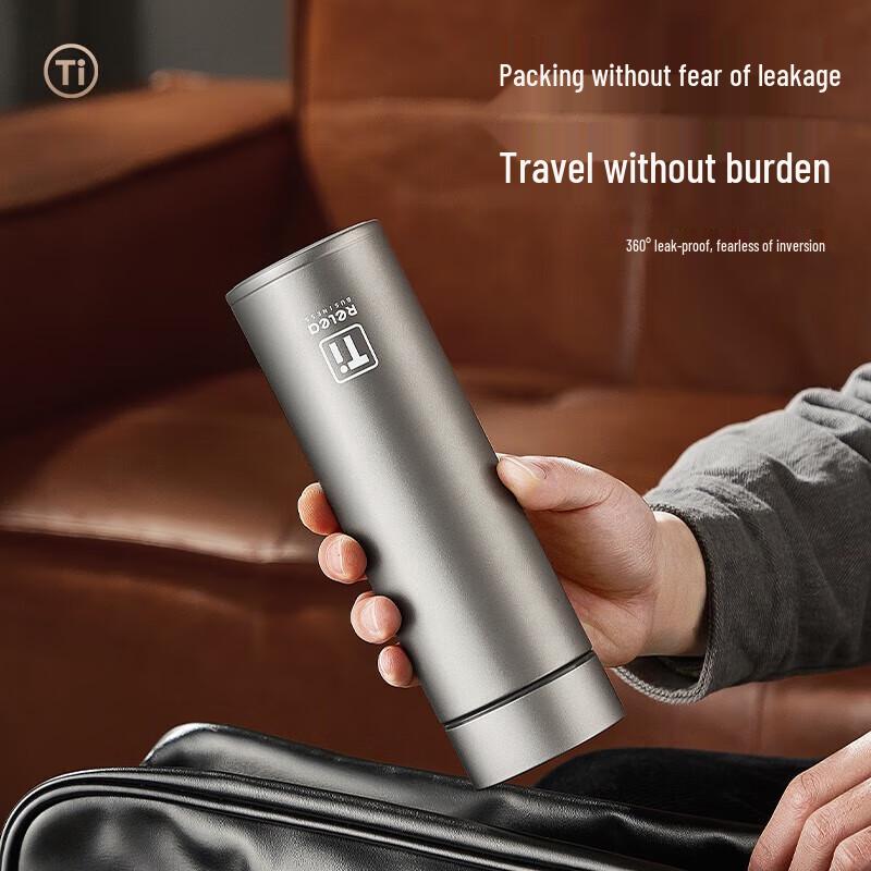 RELEA Men's Pure Titanium Tea Separation Insulated Mug