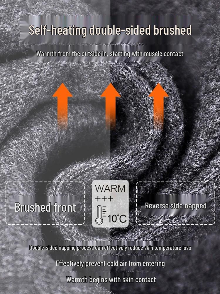 Plus Size Women's Thermal Fleece High-Waist Seamless Pants for Autumn/Winter