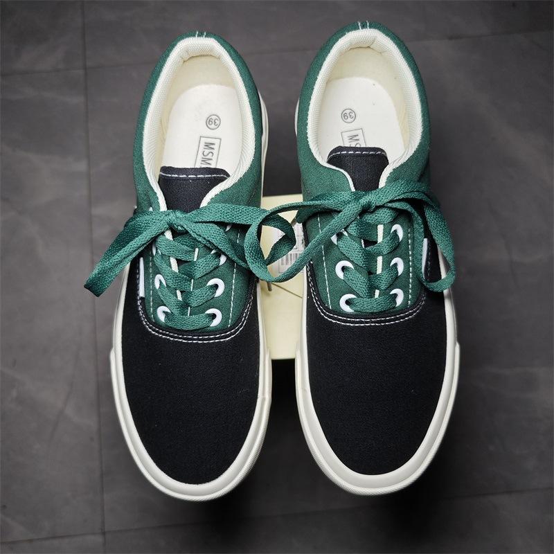 

Новые дышащие ретро нишевые белые и синие кеды из парусины с узором «цветы кешью» для пар, повседневные, на шнуровке, для студентов 39