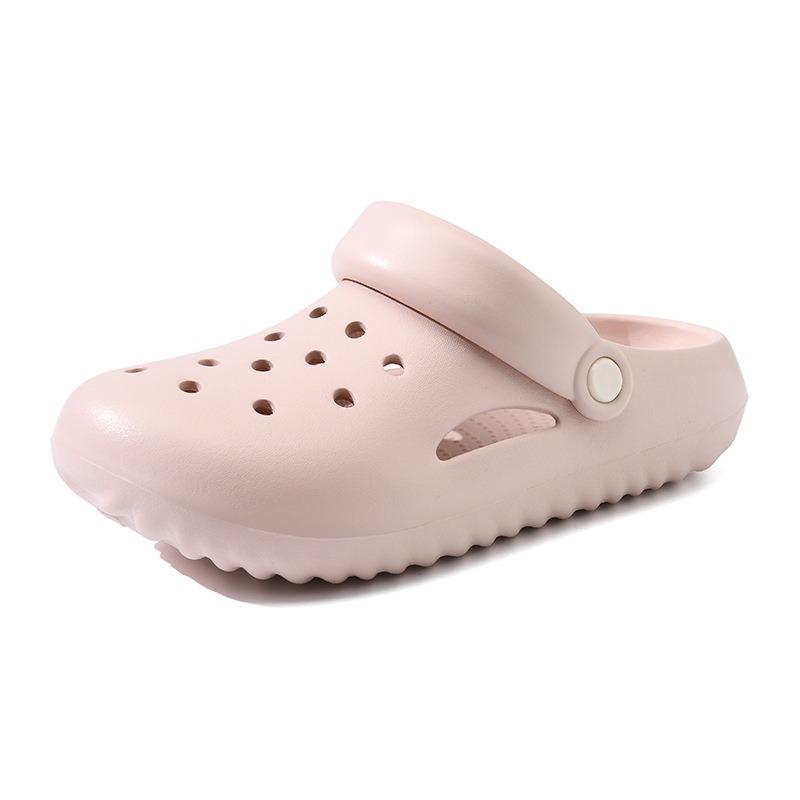 Hole shoes women's summer wear beach shoes lightweight half-pack heel sandals couple bag head drifting cool slippers