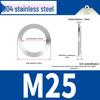 304 Stainless Steel Double-Sided Serrated Lock Washer, Anti-slip Butterfly-shaped, M3-M42