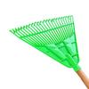 24-Tooth Plastic Garden Rake for Leaves and Grains