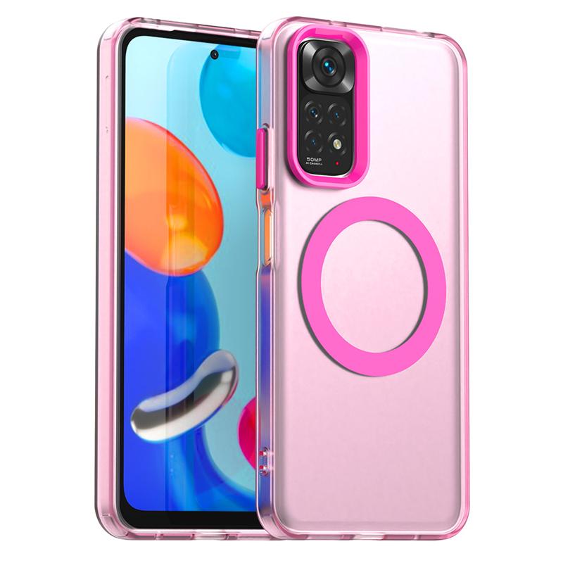 Gjennomsiktig deksel til Redmi Note 11-deksel Redmi Note 11 11S Magnetisk adsorpsjon Trådløs lading Bakdeksel Til Redmi Note 11S-deksel