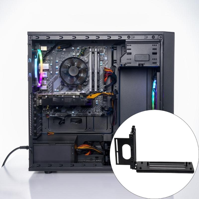 3 sloty PCIE 5.0 Držák grafické karty Vertikální držák GPU pro standardní PC skříň Rychlá montáž Stabilní kov