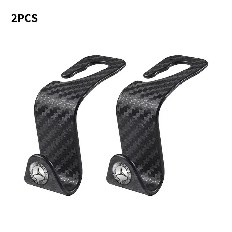 vwnct1 2025 New Car Seat Hooks Headrest Storage Hanger Car Interior Hanging Hook For Mercedes Benz AMG A B C E S class GLA GLC CLA GLK