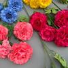 4 Heads Large Peony Artificial Flowers Long Branch Faux Silk Flower  Wedding Decoration