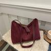 Retro Deerskin Fleece Tote Bag Women'S Autumn And Winter High-Value Fashion Shoulder Messenger Bag Commuter Bag