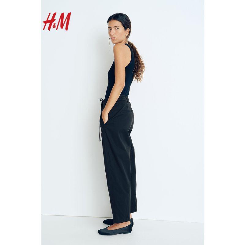 

HM 2025 Summer New Women clothes High Waist Ankle Tube Pants 1272875