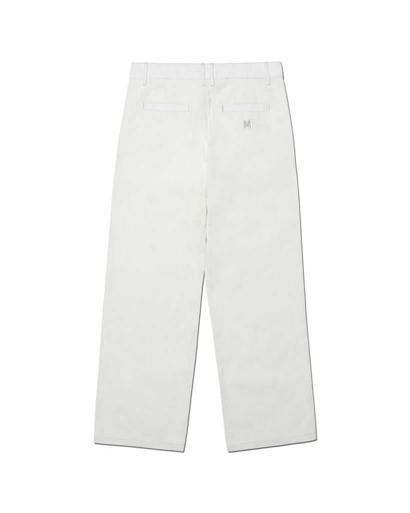 Nomaenyueol Half & Half Corduroy Pants - White