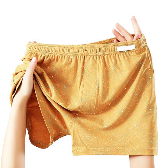 Boxer Uomo in Cotone Traspiranti Assorbi Umidità Elastico in Vita Pantaloncini Intimo per Non Salire Usura Quotidiana Comfort