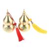 Brass Gourd Feng Shui Ornament With Tassel Feng Shui Decorative Collectible For Prosperity And Longevity Home Office Desk Decor