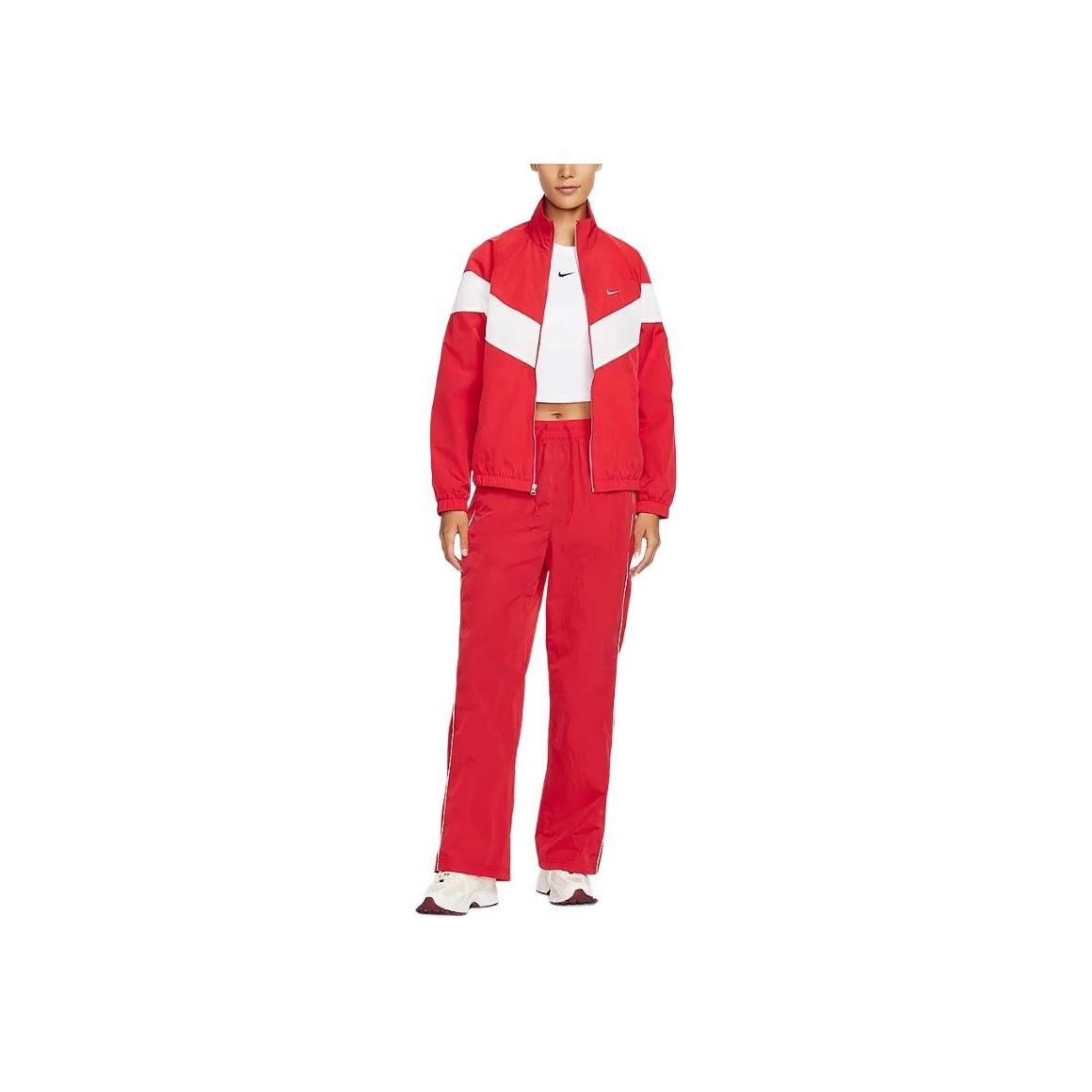 

Nike Ветрозащитная куртка свободного кроя с застежкой-молнией и длинными рукавами, женские куртки University-Red Sail FV6305-657 S