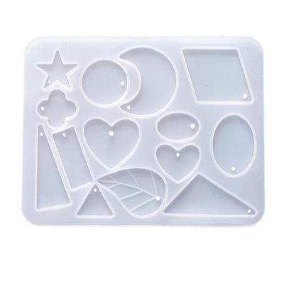 Moule en silicone pour boucles d'oreilles faites à la main, collier, boucle d'oreille, pendentif, moule en résine, goutte, boucle d'oreille pendante, outils de fabrication de bijoux