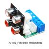 CIRMECH Four Channel RCA To Double 3Pin 2.54 Connector 3Pin 5.08 Connector for Stereo or Surround Audio SystemGood Product