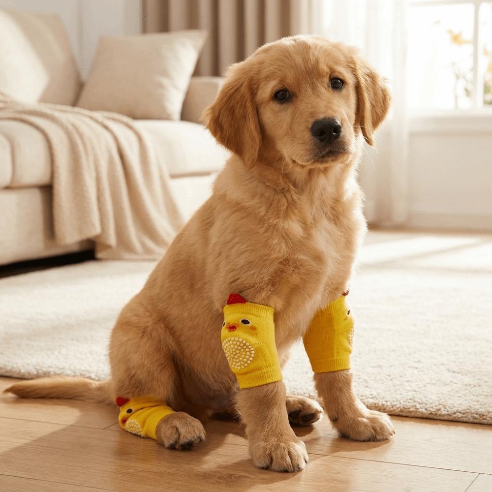 Anti-dirty Pet Knee Pads Soft Dog Leg Warmer Puppy Leg Protector Dog Elbow Cover Front Rear Legs