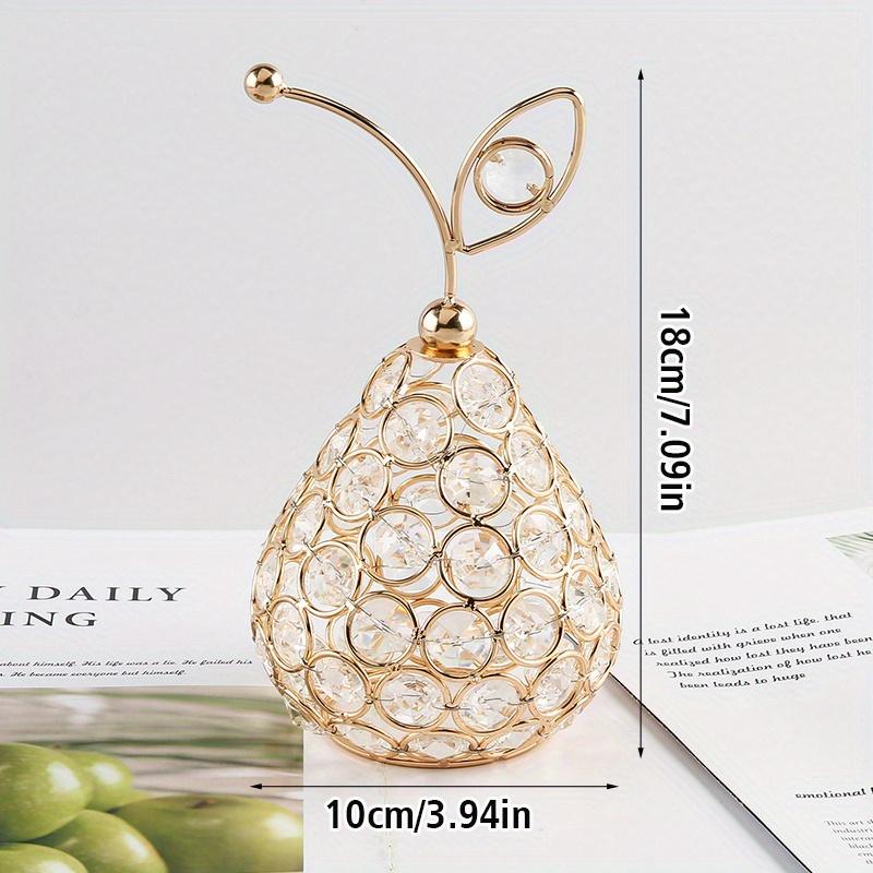 European ins creative crystal crafts apple snow pear pineapple shape home decoration ornaments