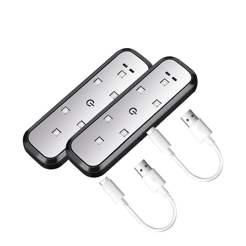 4 sztuki świateł drzwi samochodowych LED światło powitalne sterowanie magnetyczne ładowanie USB automatyczne otwieranie drzwi antykolizyjna lampa błyskowa sygnał awaryjny