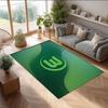 VfL Wolfsburg FC Fußball Muster Weicher Teppich Rutschfester Indoor Bodenbelag Sport Dekor Matte für Schlafzimmer