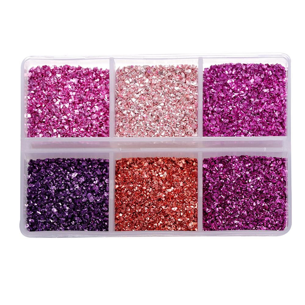30g/Box Crushed Glass Stones Resin Filling Irregular Broken Stone for DIY Epoxy Resin Mold Crafts Nail Art Decoration Material