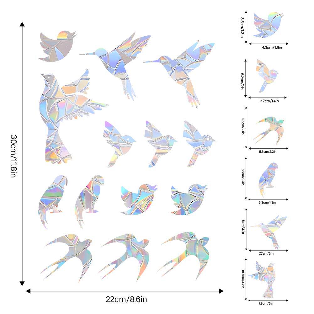 Aike Sun Prism Regenbogen Schmetterling Fensterglas Aufkleber