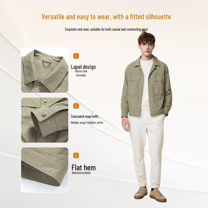 Hodo Men's High-Density Windproof Casual Workwear Jacket