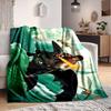 1Pc Dragon Adventure Flannel Blanket, Soft And Comfortable, Casual Warm, Camping Travel, Christmas, Halloween Xmas Gift Es124